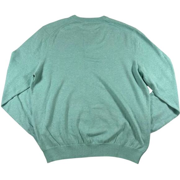 Brooks Brothers - 100% Supima Cotton - Men's Teal Pullover Sweater - Size: XL - Picture 2 of 7